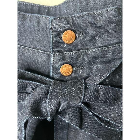 NWT Boden High Rise Tie Waist Jeans Women's Size 33x32 Wide Leg 70's Inspired - Picture 4 of 7